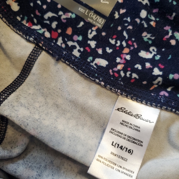 Eddie Bauer Blue and Pink Performance Leggings. Size L. #GR - Picture 4 of 7